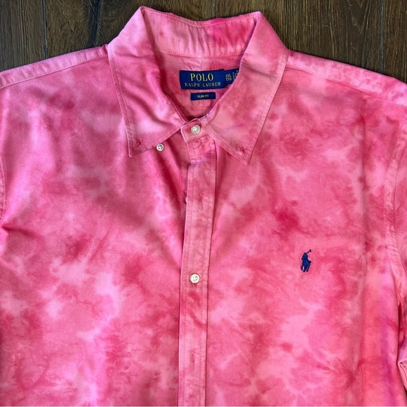 Polo Ralph Lauren the dye slim fit button down SZ XXL - Picture 3 of 4